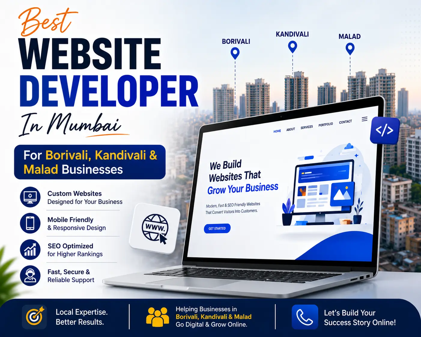 Best Website Developer In Mumbai — Borivali, Kandivali & Malad Business Guide | TechMR